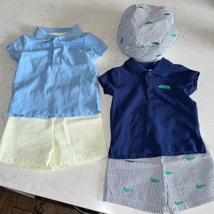 (2) ⛳️ Polo & Matching Short sets with hat 🐊